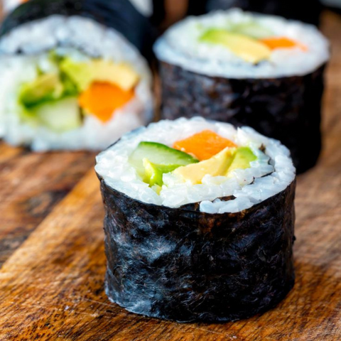 Black Bean and Avocado Sushi Rolls