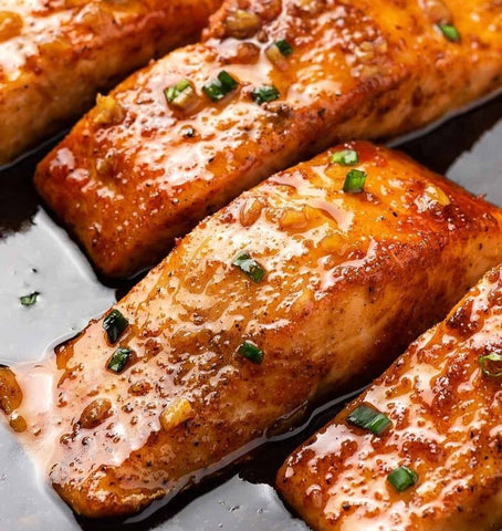 Ghost Chilli Honey Glazed Salmon