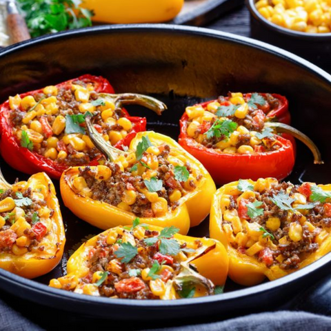 Schezwan Stuffed Bell Peppers