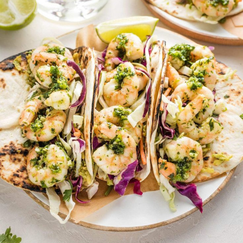 Spicy Italiano Grilled Shrimp Tacos