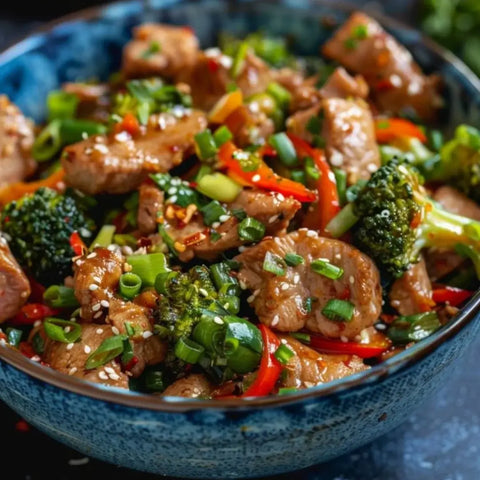 Spicy Pork Stir-Fry with Chilli Oil