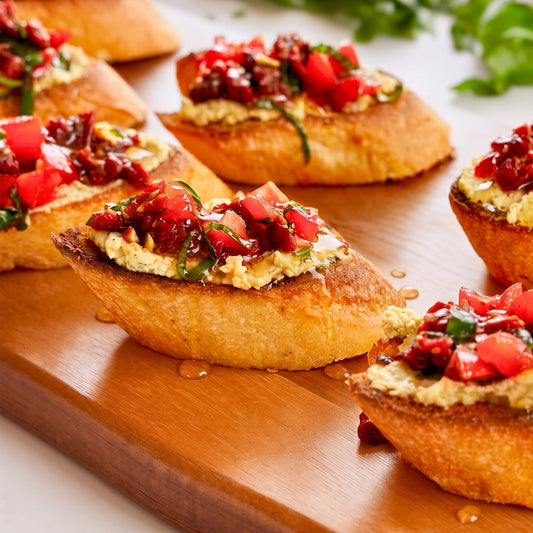 Sundried Tomato & Honey Mustard Bruschetta
