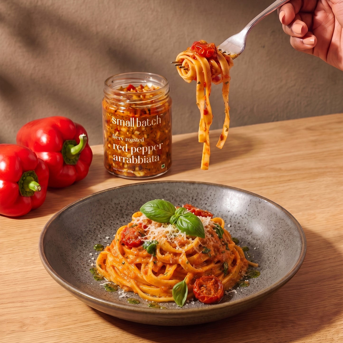 Fiery Roasted Red Pepper Arrabbiata